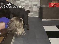 Teen With Her Dog Porn