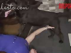 Teen With Her Dog Porn